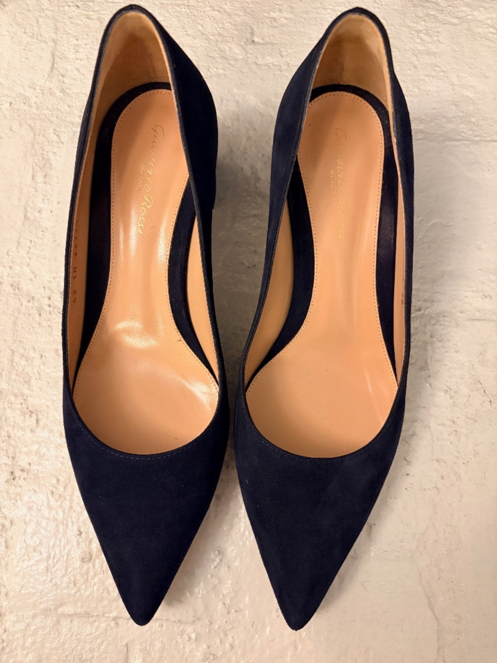 Gianvito Rossi Piper Pump 45 (Blue Suede)
